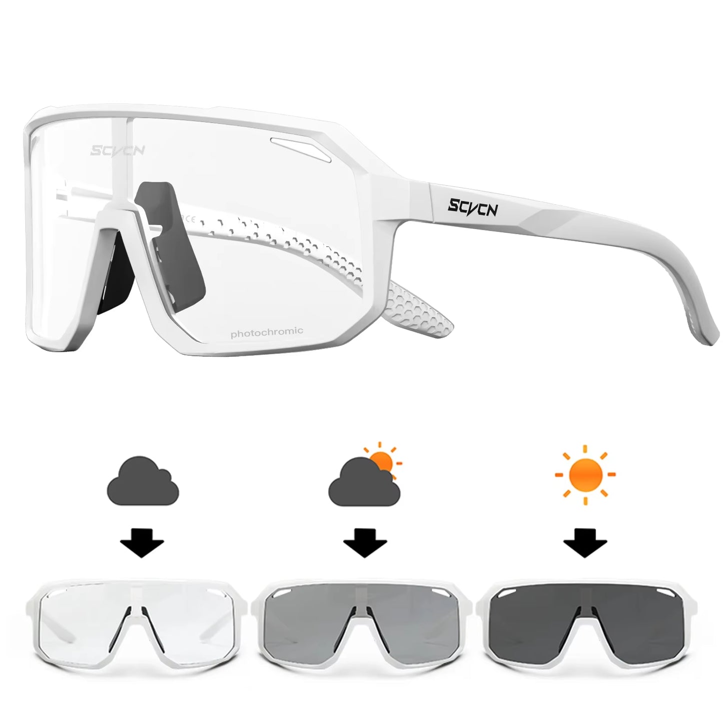 Photochromic Cycling Sunglasses MTB Glasses Road Bike Cycling UV400 Goggles Men Women Outdoor Bicycle Sports Eyewear New