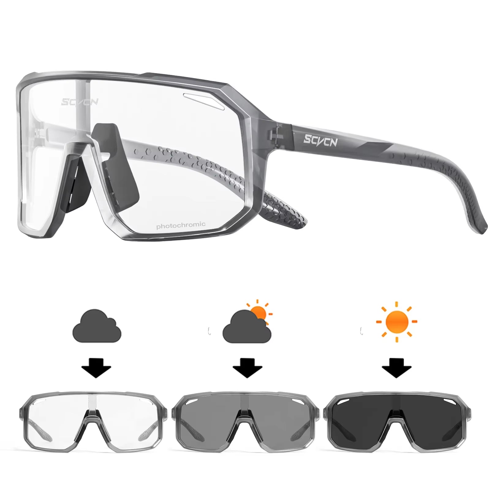 Photochromic Cycling Sunglasses MTB Glasses Road Bike Cycling UV400 Goggles Men Women Outdoor Bicycle Sports Eyewear New