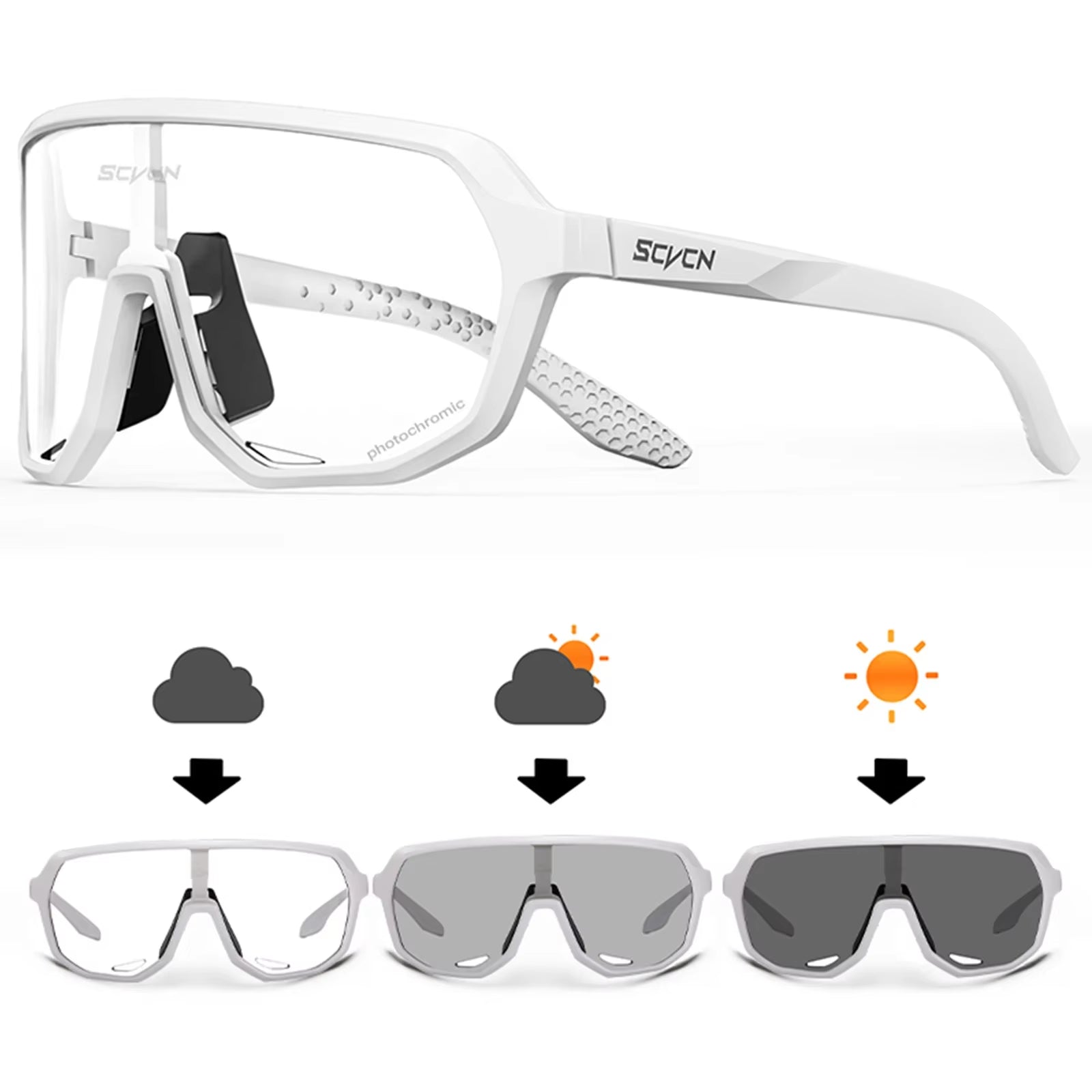 Photochromic Cycling Sunglasses MTB Glasses Road Bike Cycling UV400 Goggles Men Women Outdoor Bicycle Sports Eyewear New